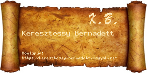 Keresztessy Bernadett névjegykártya
